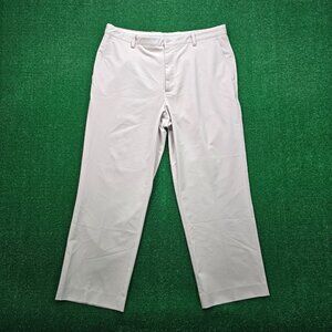 Footjoy Golf Pants Mens‎ 40x30 Beige Flat Front Performance Straight Leg Preppy